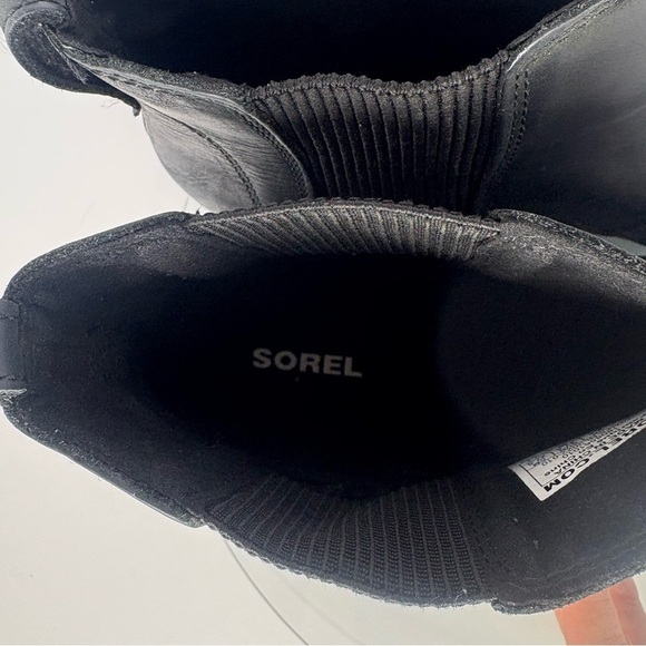 Sorel Joan Of Arctic II Black Wedge Bootie Boot Size 10.5 - Picture 6 of 10